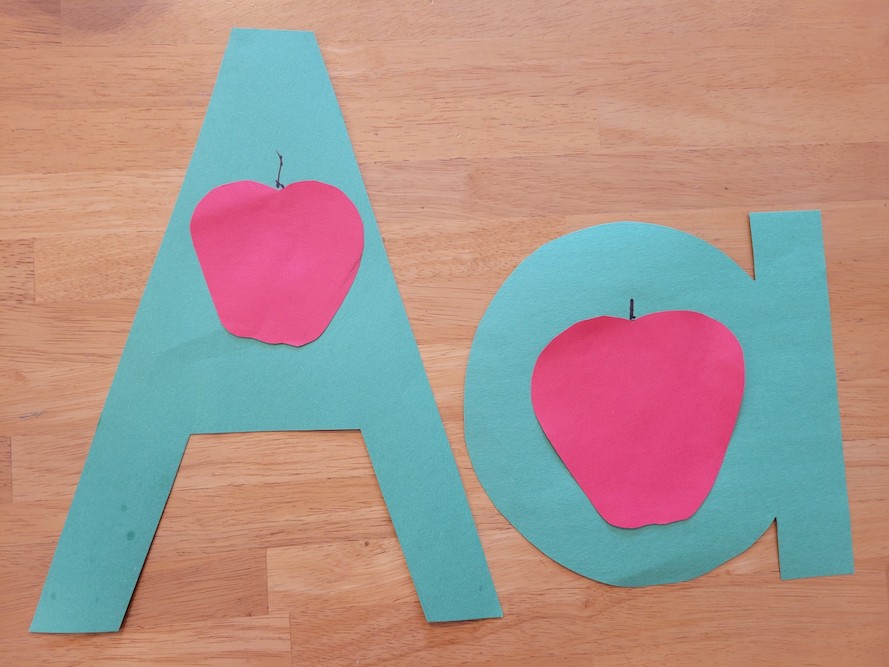 A is for Apple Capital and Lowercase Letter Craft