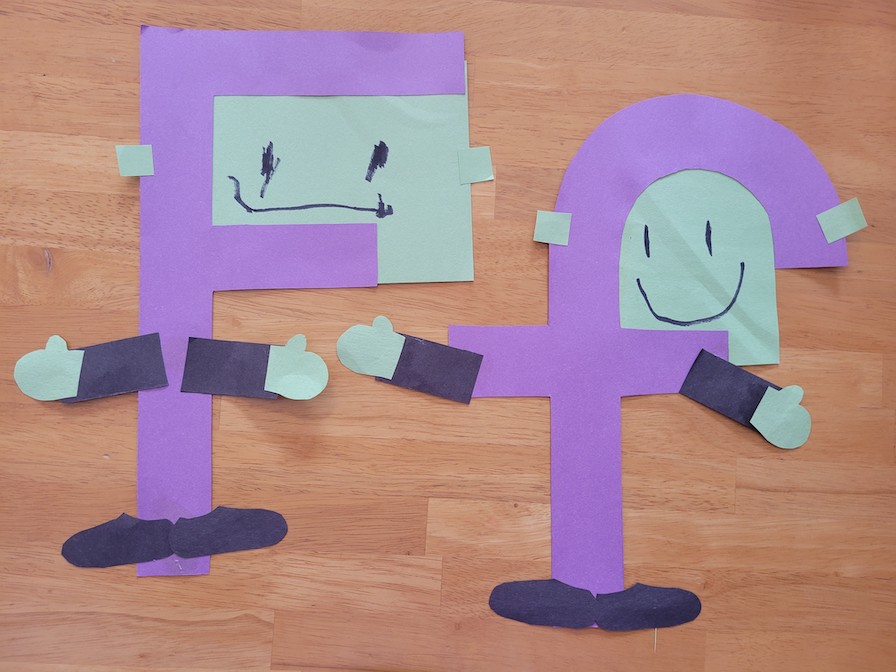 F is for Frankenstein Capital and Lowercase Letter Craft