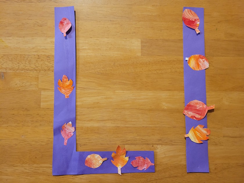 L is for Leaves Capital and Lowercase Letter Craft