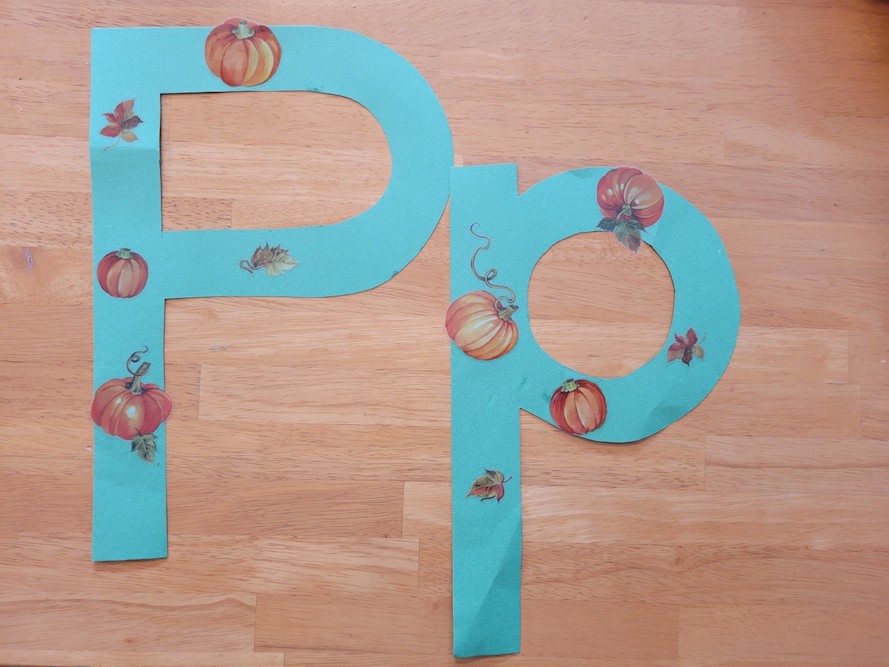 P is for Pumpkin Patch Capital and Lowercase Letter Craft
