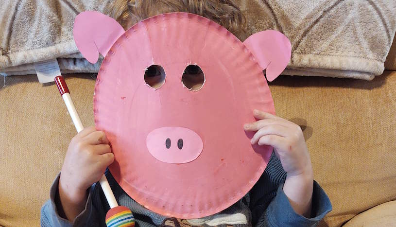 pig mask craft