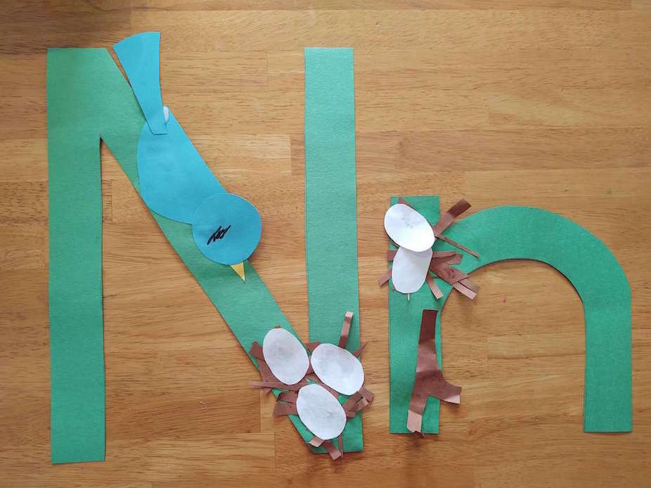 N is for Nest Capital and Lowercase Letter Craft