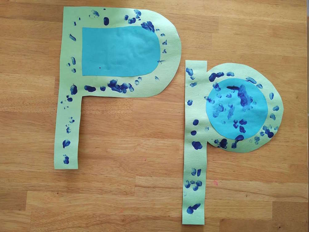 P is for Puddlie Capital and Lowercase Letter Craft