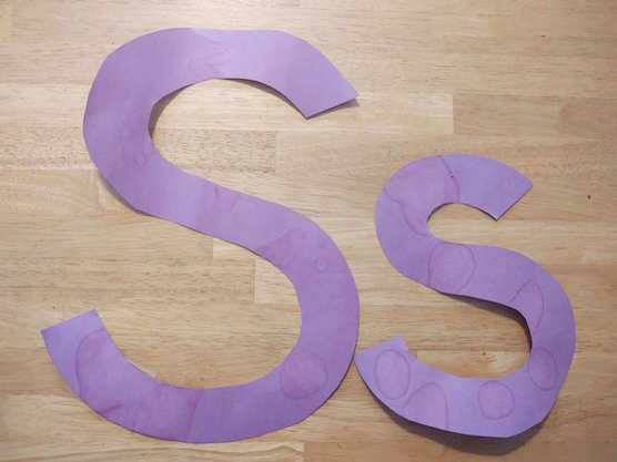 S is for Sweet Smells Capital and Lowercase Letter Craft