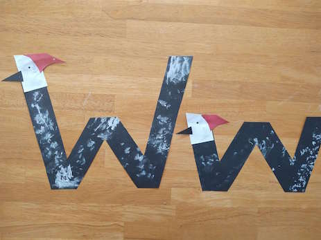 W is for Woodpecker Capital and Lowercase Letter Craft