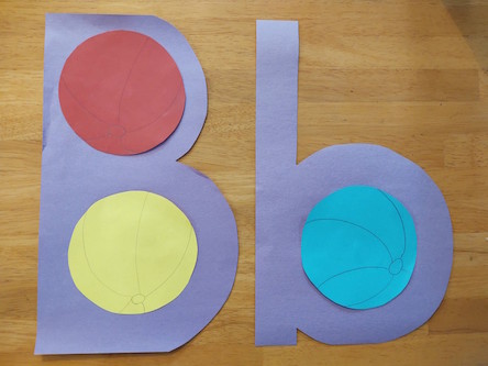 Capital and Lowercase B is for Beach Ball Craft
