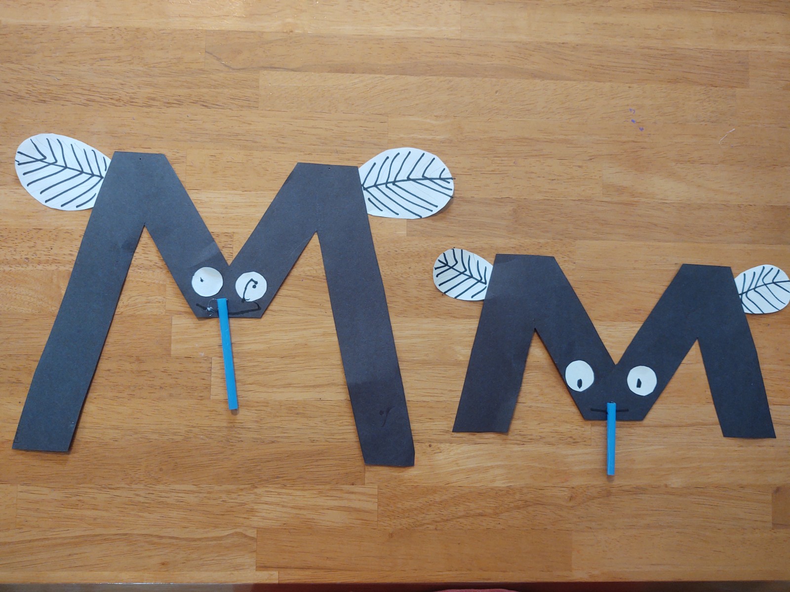 M is for mosquito Capital and Lowercase Letter Craft