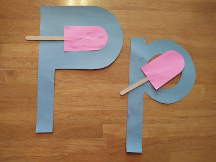P is for Popsicle Capital and Lowercase Letter Craft