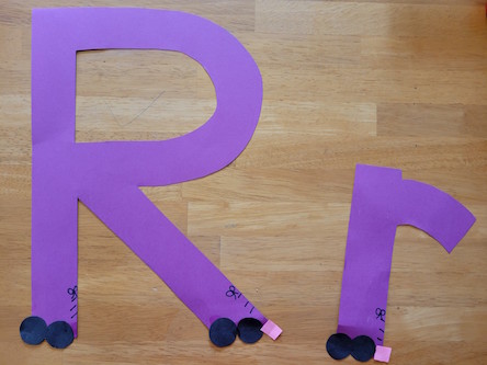 R is for Roller Skate Capital and Lowercase Letter Craft