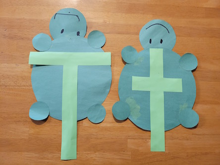 T is Turtle Capital and Lowercase Letter Craft