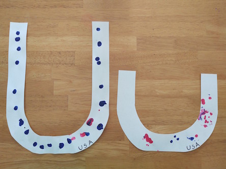 U is for USA Capital and Lowercase Letter Craft