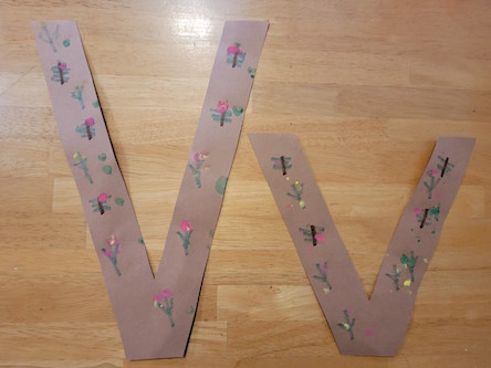 V is for Vegetable Capital and Lowercase Letter Craft