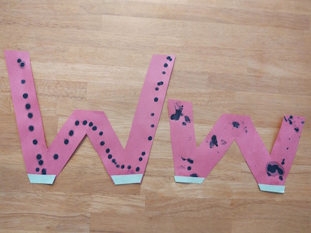 W is for Watermelon Capital and Lowercase Letter Craft