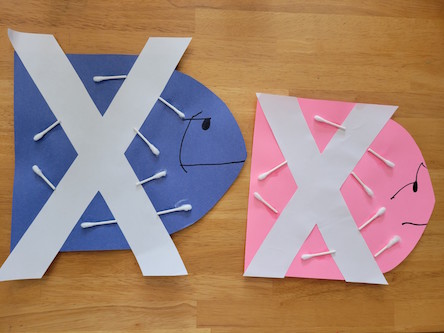 X is for X-ray Fish Capital and Lowercase Letter Craft
