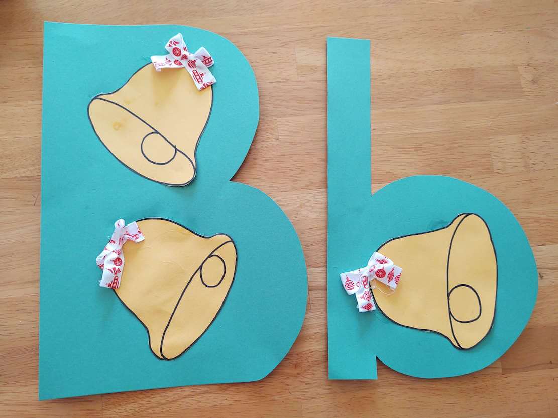 Capital and lowercase b is for bows and bells craft