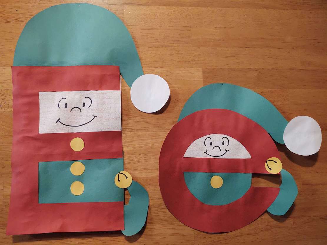 Capital and Lowercase E is for Elf Letter Craft