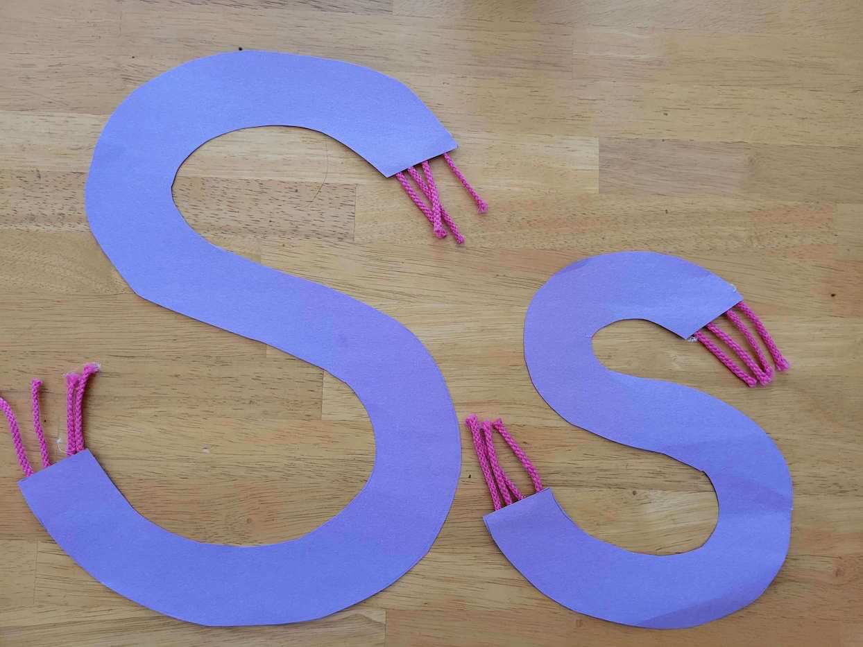 S is for Scarf Capital and Lowercase Letter Craft