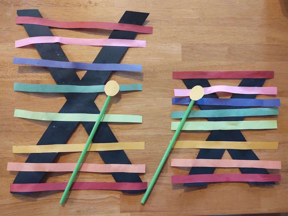 X is for xylophone capital and lowercase letter craft
